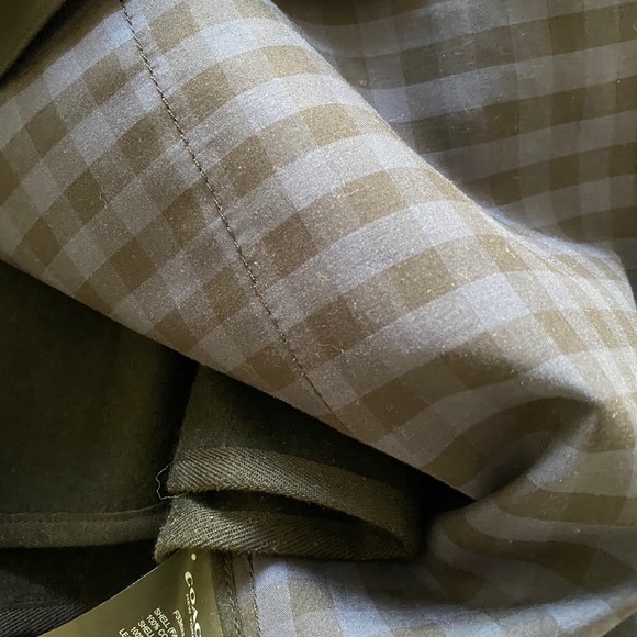 Coach Dark Blue Cotton/Leather Trims Trenchcoat XS - Picture 9 of 11